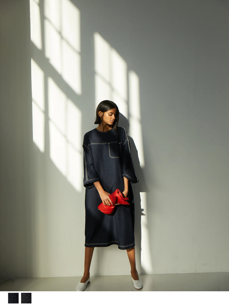 ステッチディテールワンピース Brown Street ブラウンアンドストリート のワンピース ドレス通販 Brown Street Online