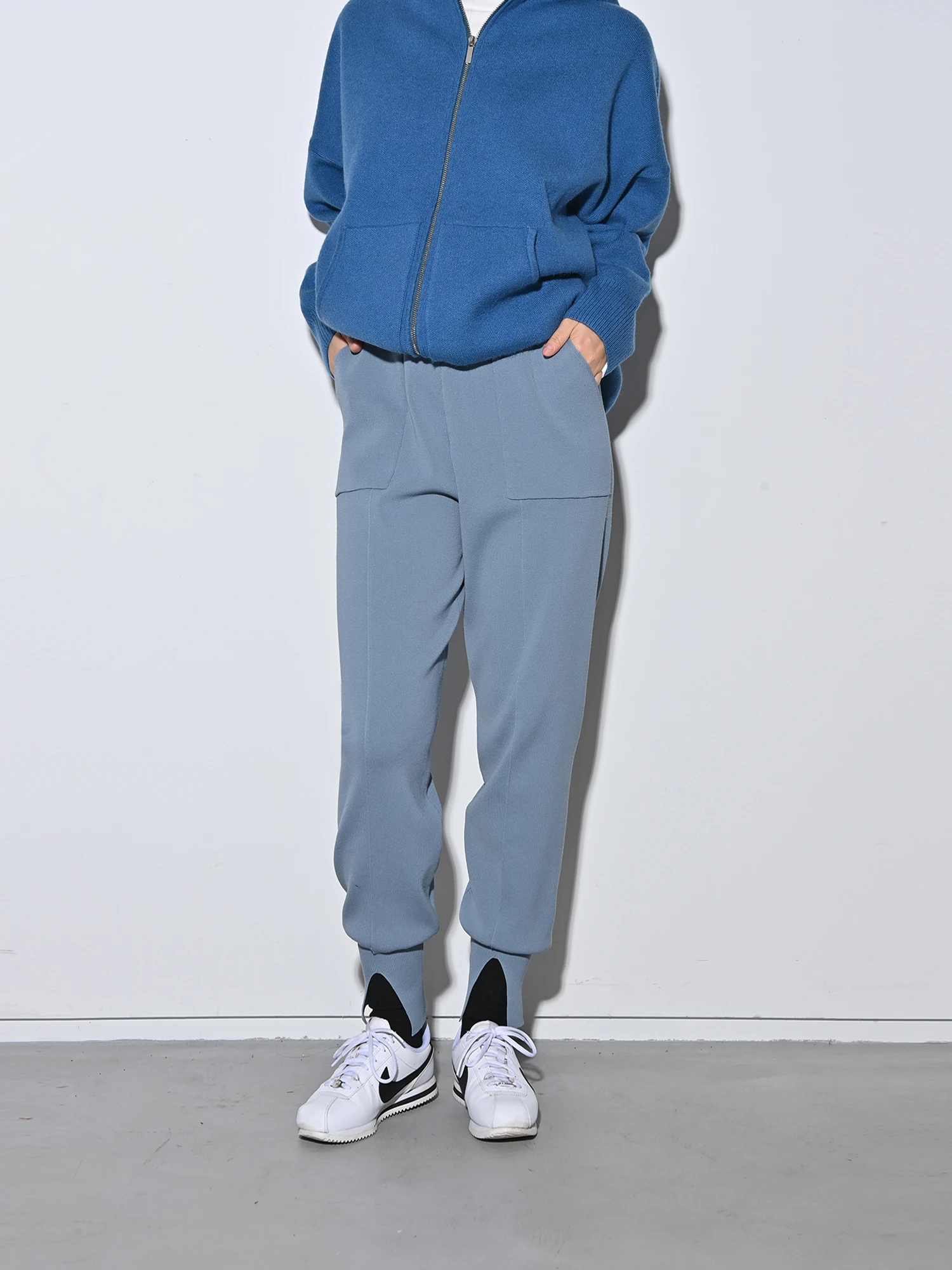 スドーク　ニットパンツ 裾スリットニットパンツ / Brown&Street（ブラウンアンドストリート