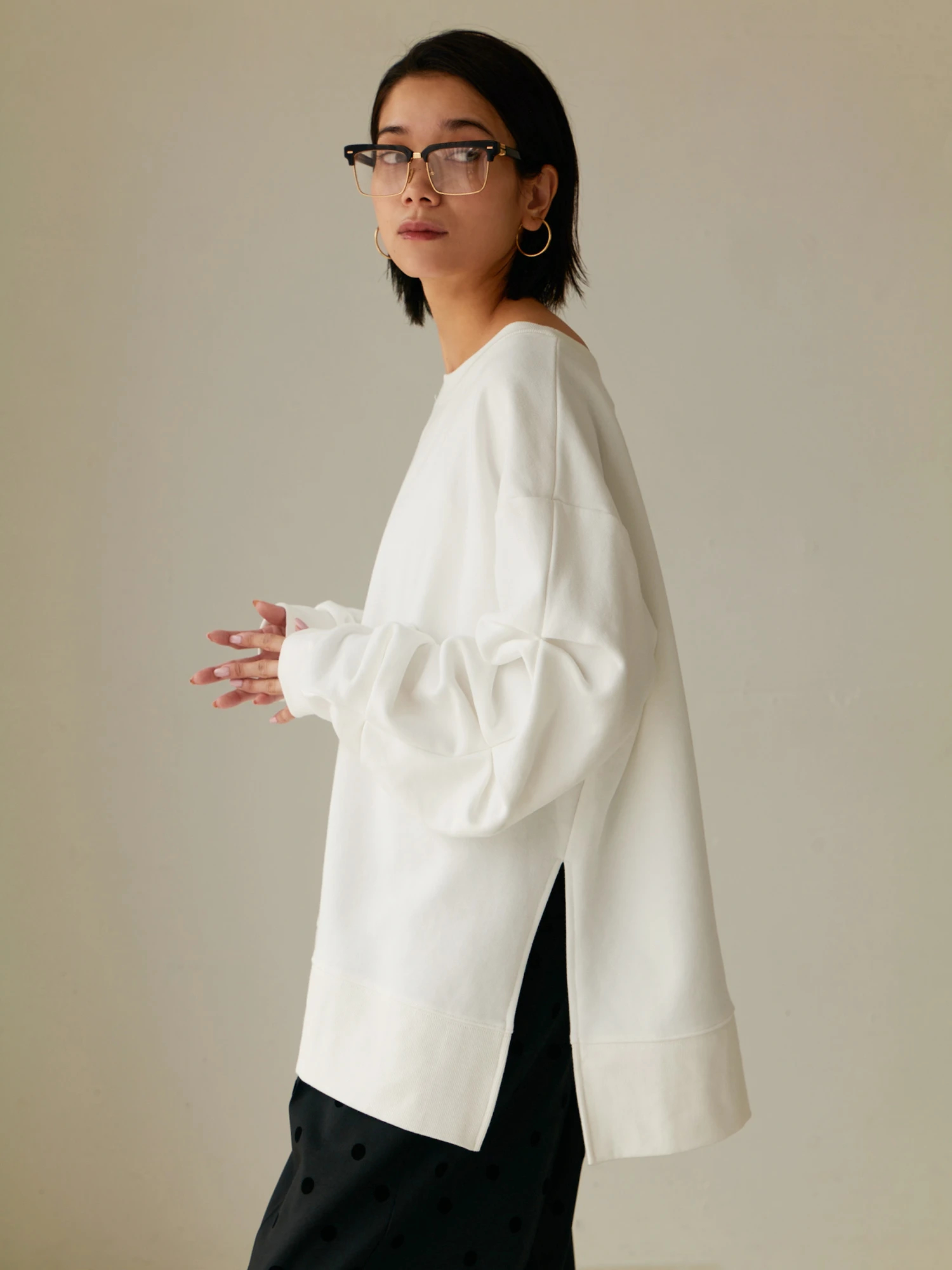 ショルダータック裏毛トップス / Brown&Street（ブラウンアンド  