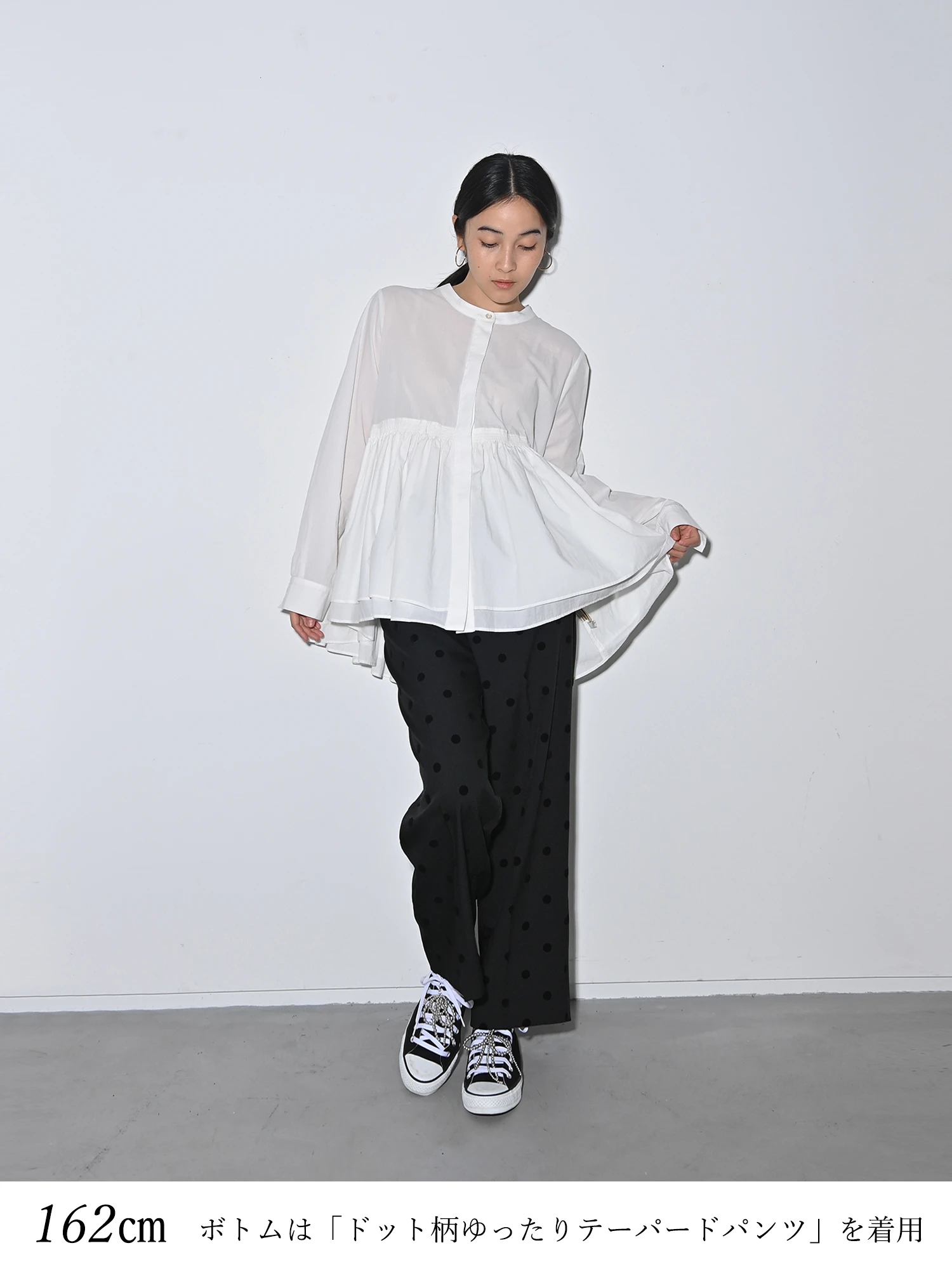 twill ラウンドペプラムボリュームブラウス twill ラウンドペプラムボリュームブラウス 2025年最新】TWILL