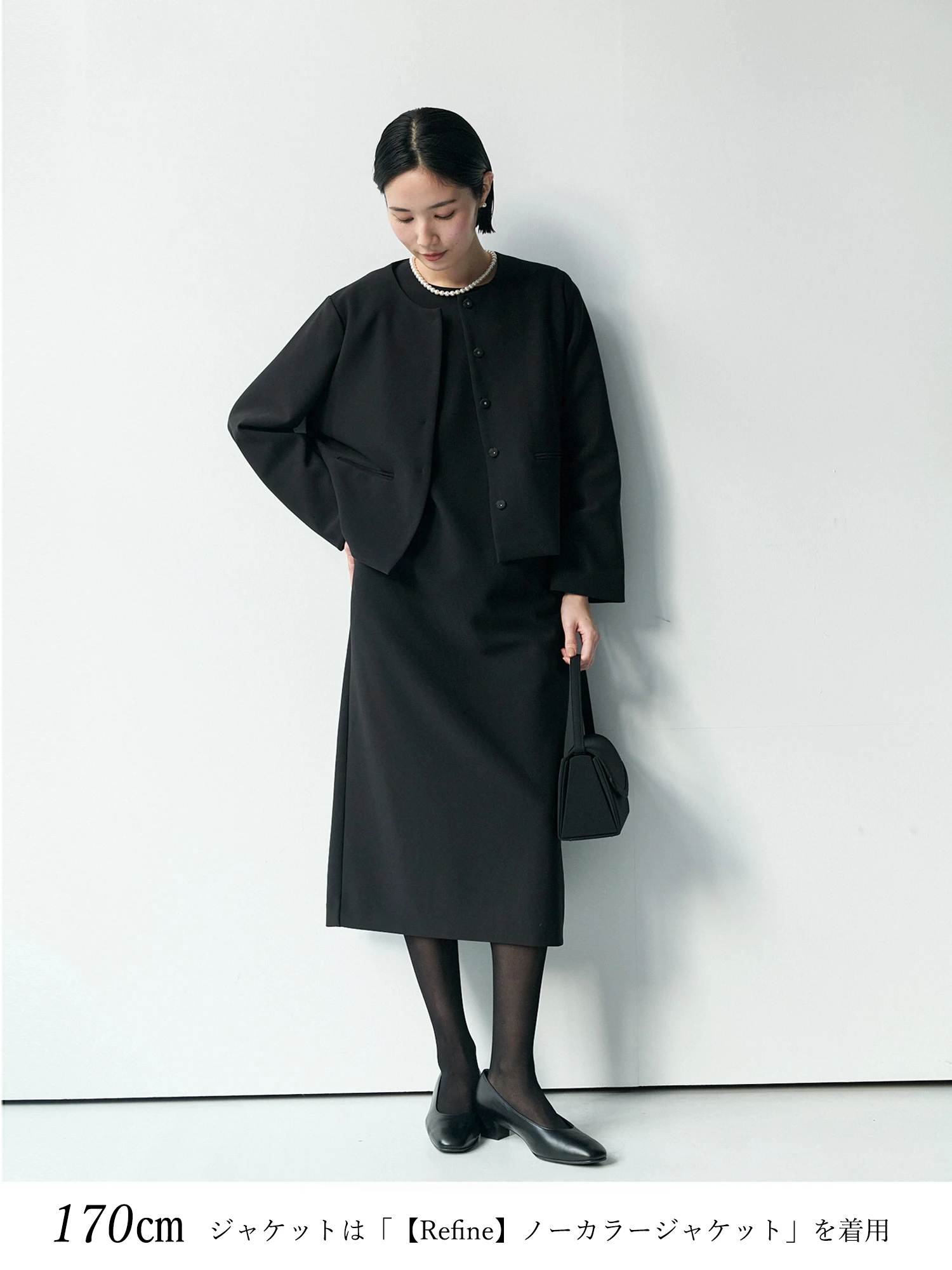 AMERI 黒のパフスリーブワンピース S/M Ameri ギャザースリーブワンピース(ブラック)