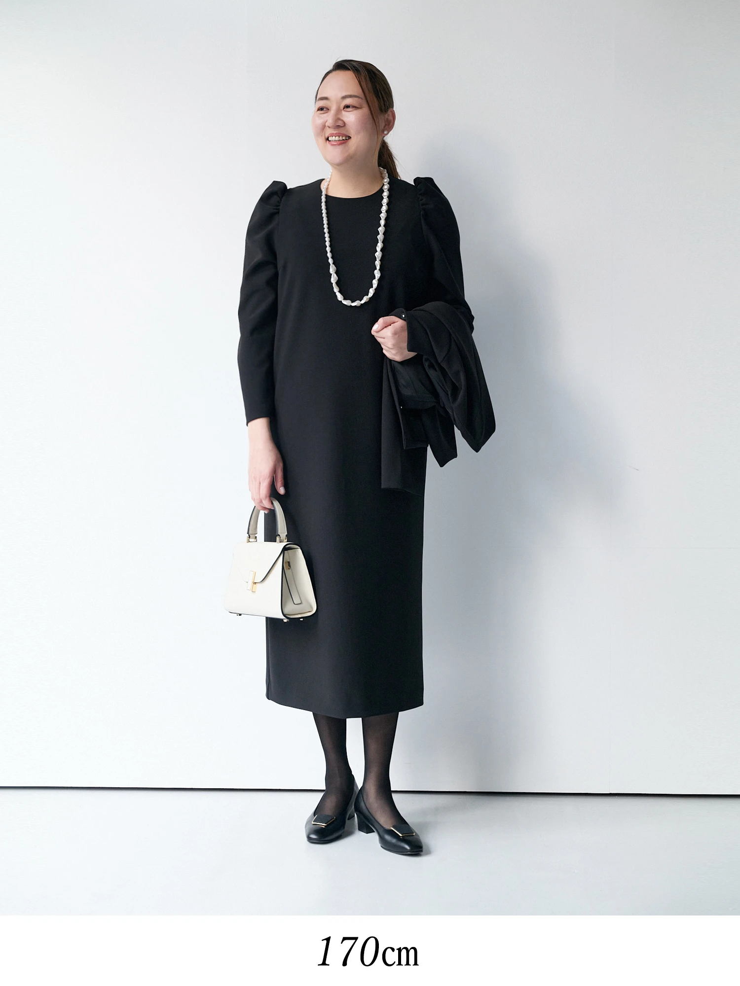 AMERI 黒のパフスリーブワンピース S/M AMERI 黒のパフスリーブワンピース S/M Ameri VINTAGE - アメリ