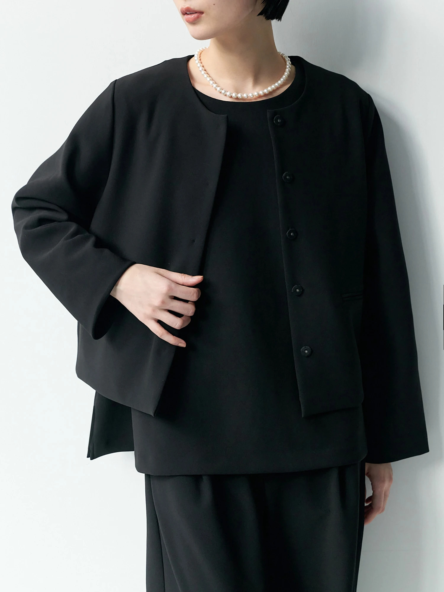 JILSANDER 2019年　名作　ノーカラーライナージャケット　美品 22SS JIL SANDER QUILTED LINER JACKET