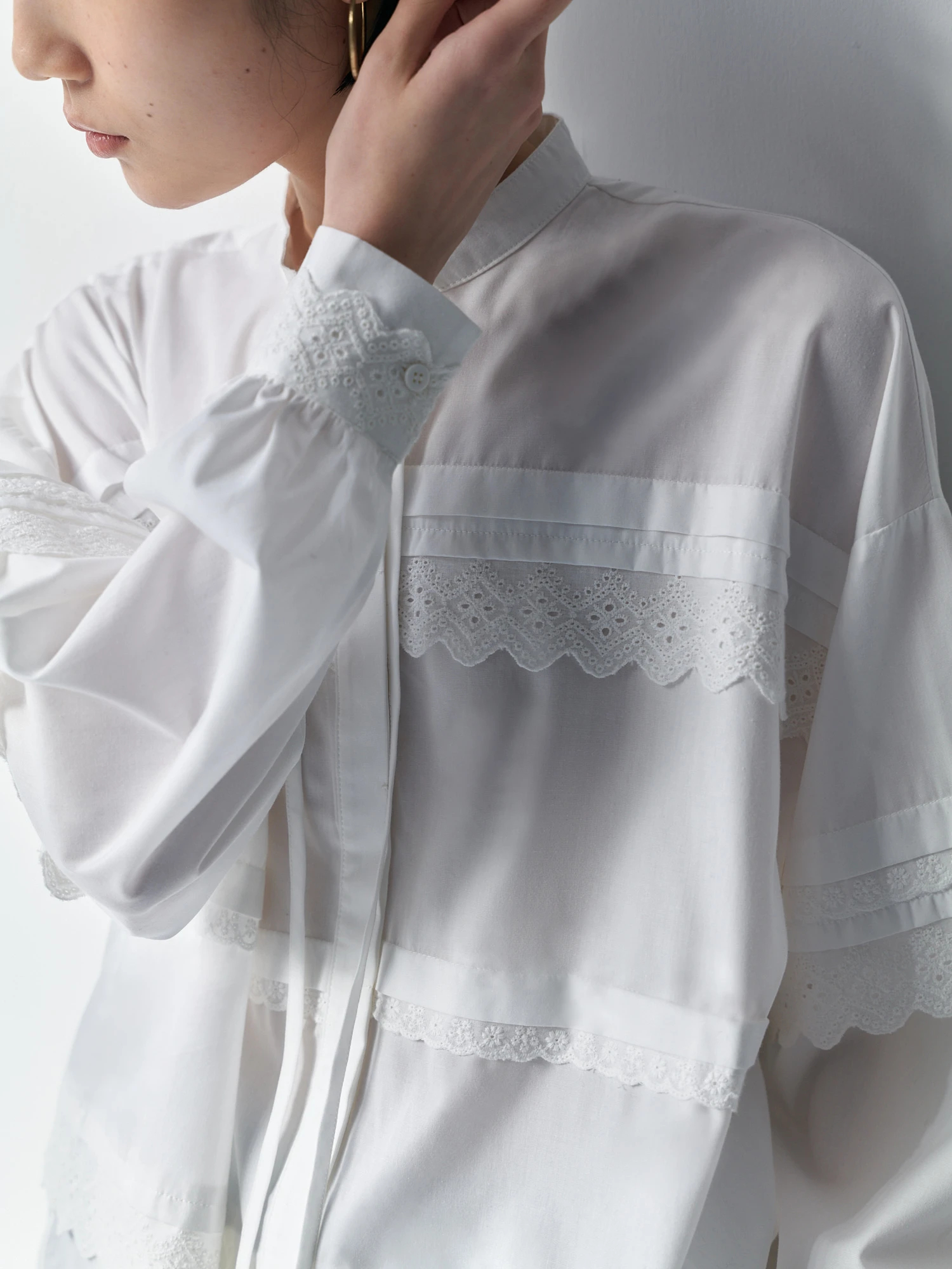 オーバーサイズレースシャツ / Brown&Street（ブラウンアンド