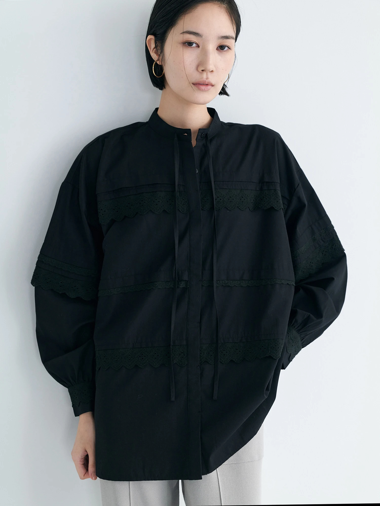 オーバーサイズレースシャツ / Brown&Street（ブラウンアンド