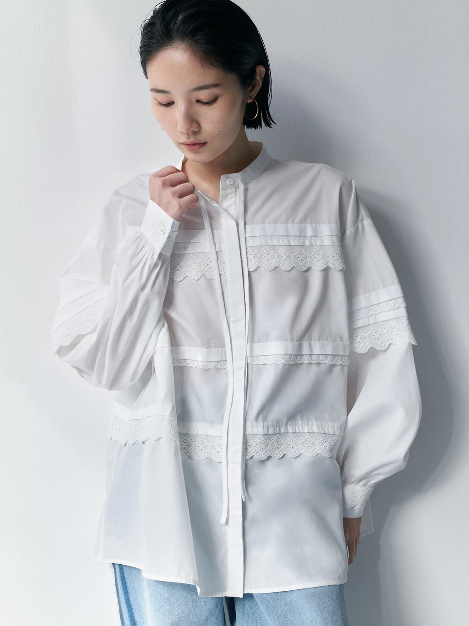 オーバーサイズレースシャツ / Brown&Street（ブラウンアンド