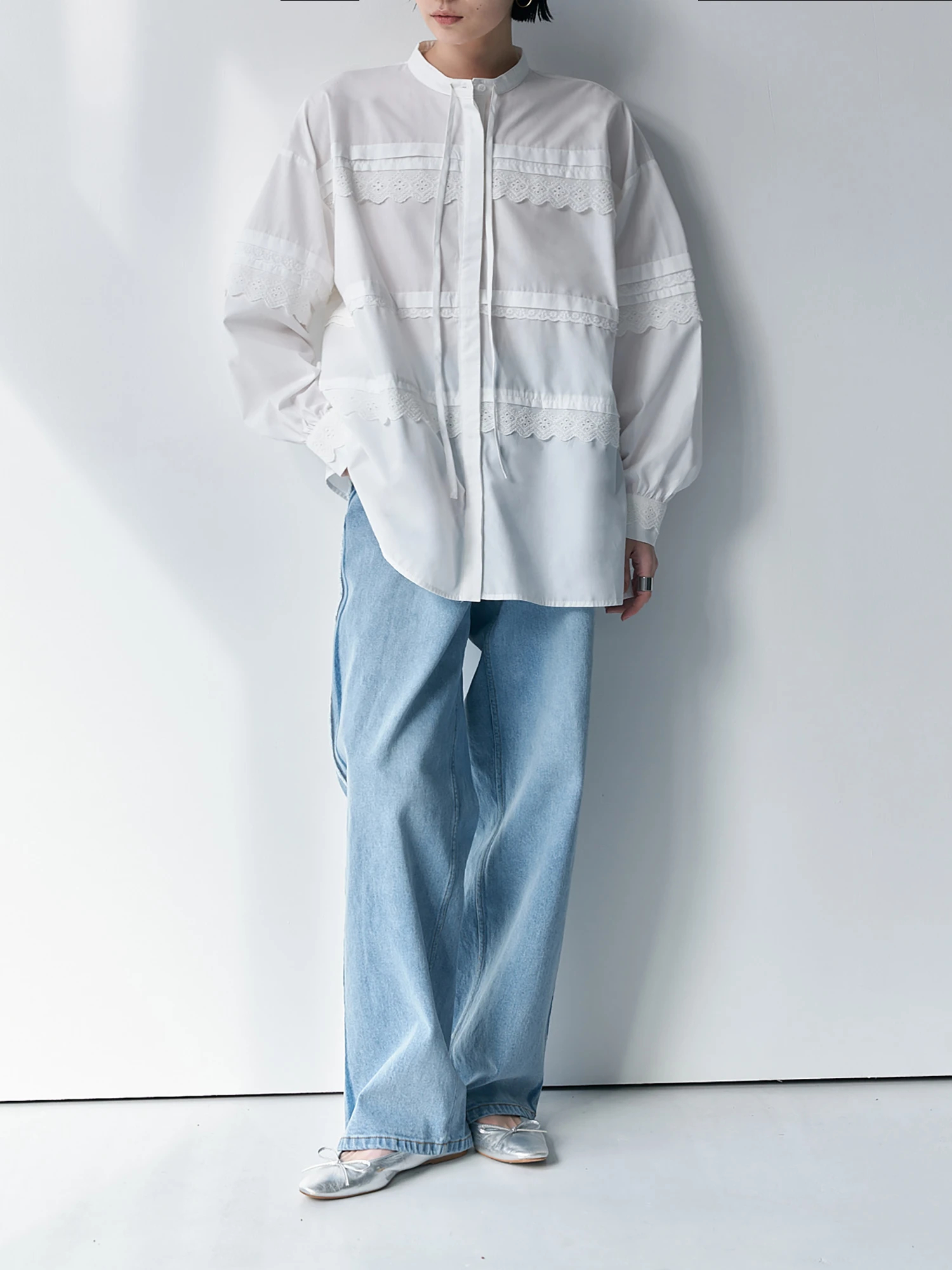 オーバーサイズレースシャツ / Brown&Street（ブラウンアンド