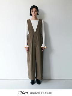 Brown&Street(ブラウンアンドストリート) |ドロストVネックオールインワン