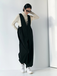 Brown&Street(ブラウンアンドストリート) |ドロストVネックオールインワン
