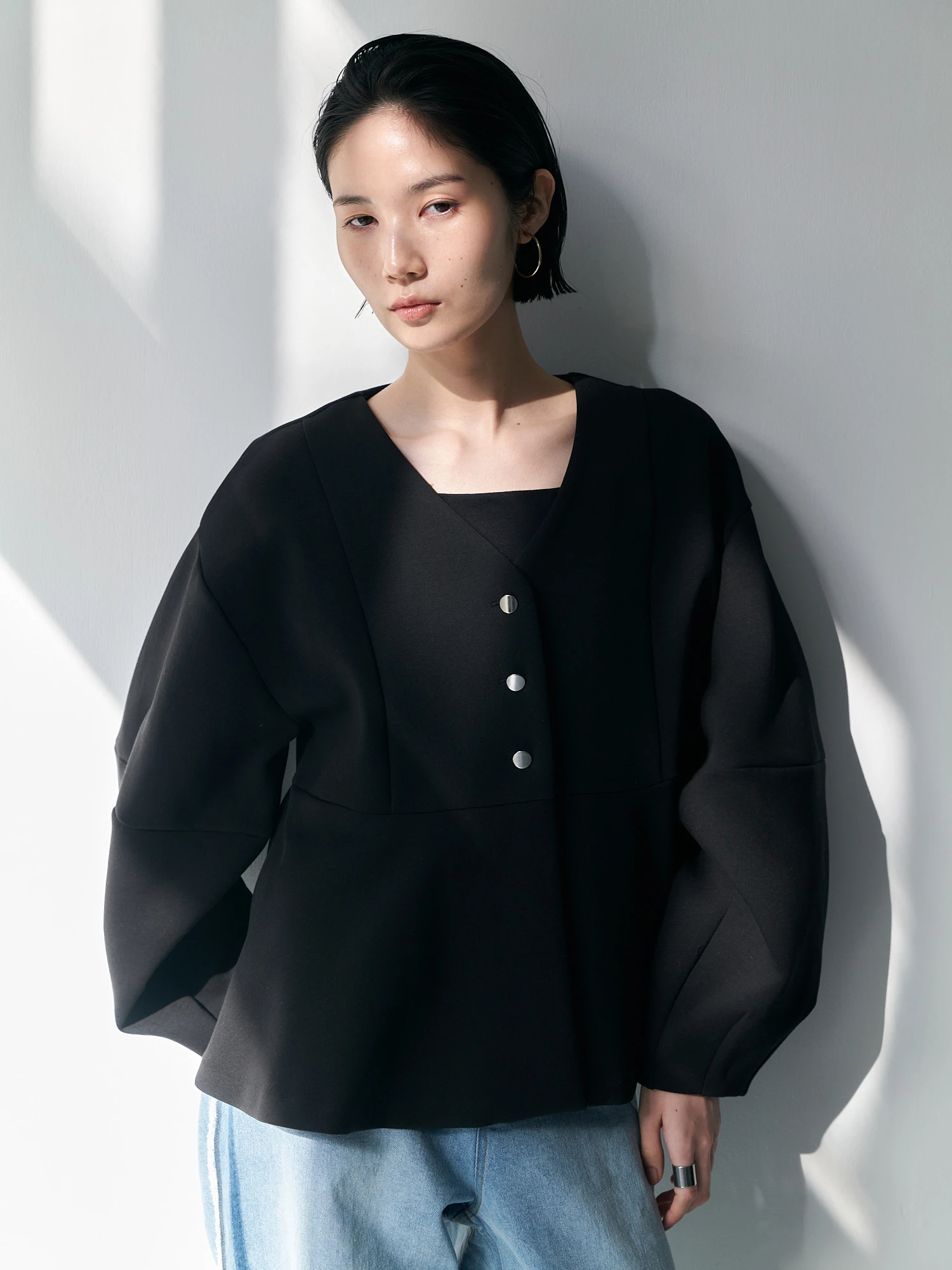 ペプラムポンチカーディガン / Brown&Street（ブラウンアンド