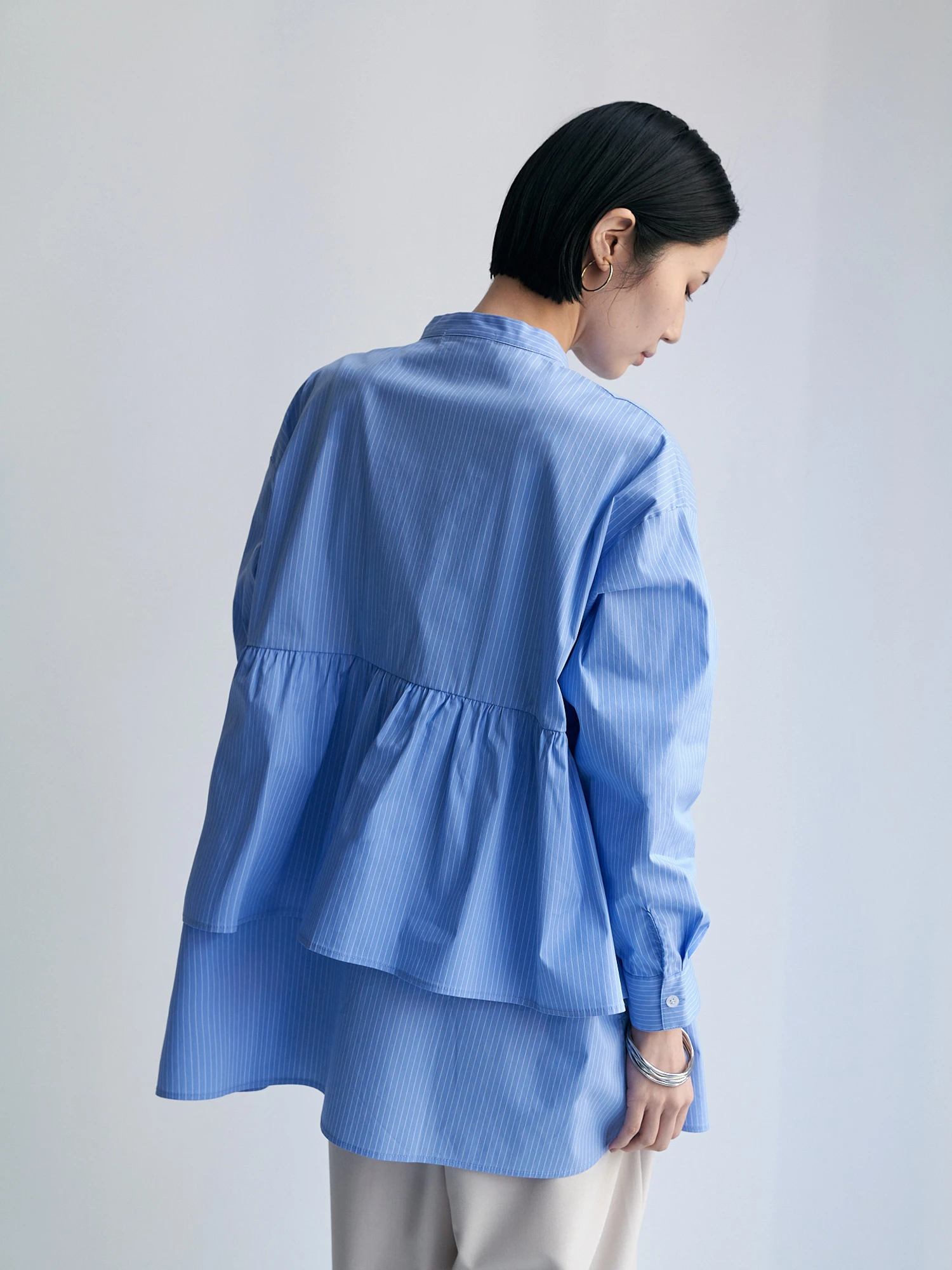 SNIDEL - ストライプティアードブラウス♥︎ ストライプティアードシャツ / Brown&Street（ブラウンアンド