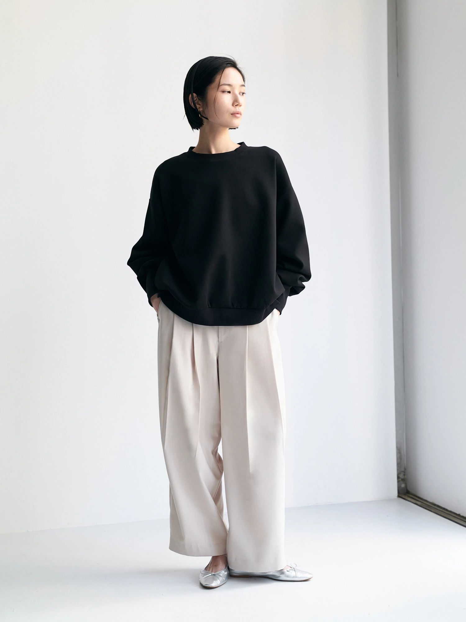 ワイド　スラックス　ブラウン　ツータック 2tuck wide slacks pants / brown（2タックワイドスラックス