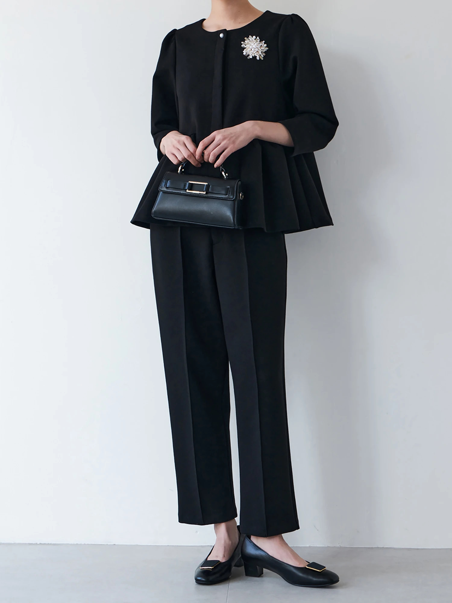 ストレッチポンチテーパードパンツ【セットアップ対応