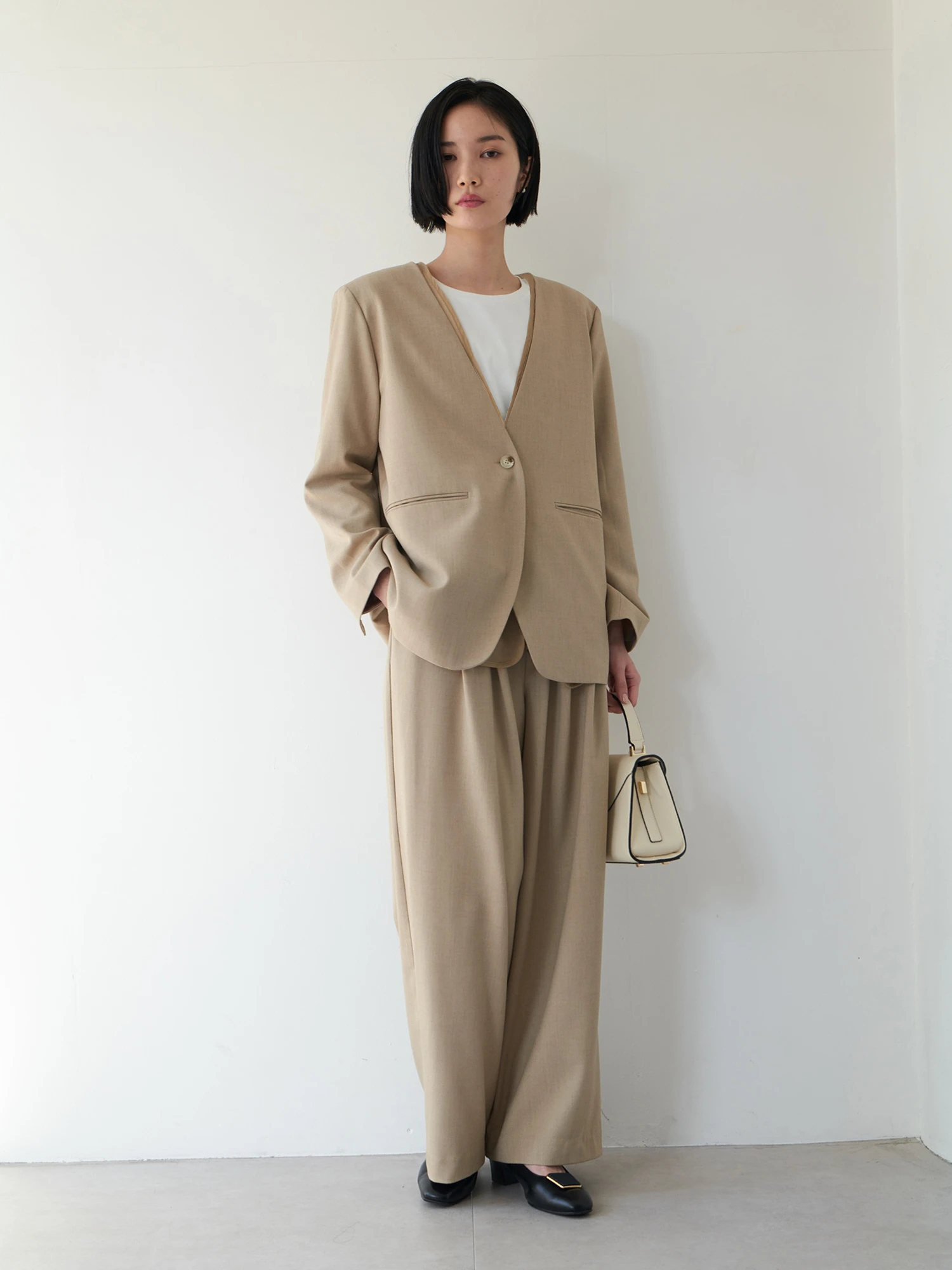 シアー2ピースジャケット【セットアップ対応】 / Brown&Street