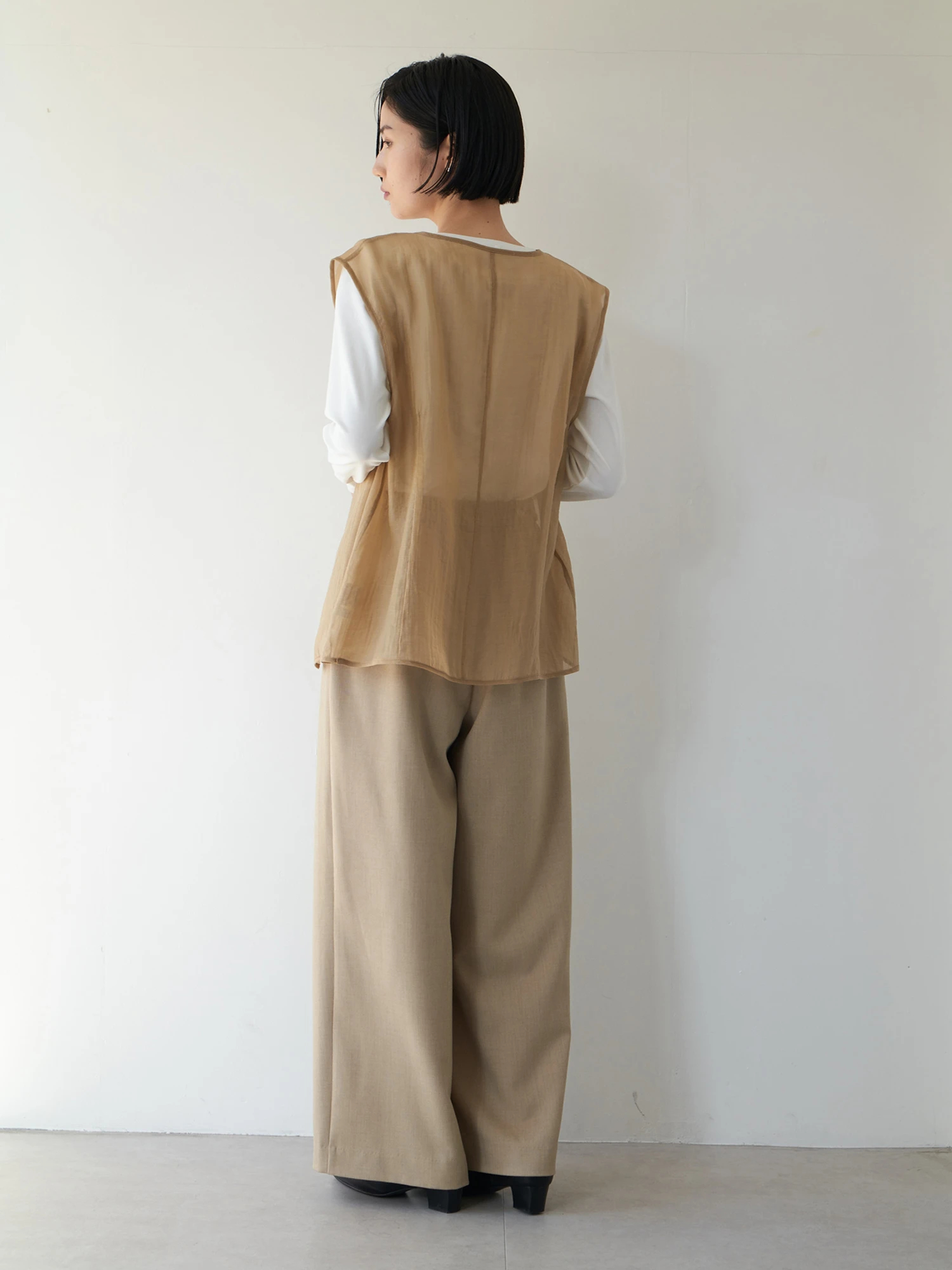 シアー2ピースジャケット【セットアップ対応】 / Brown&Street