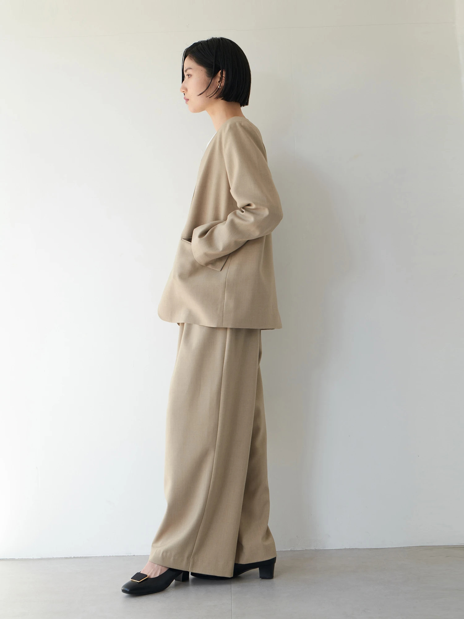 シアー2ピースジャケット【セットアップ対応】 / Brown&Street