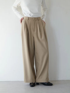 Brown&Street(ブラウンアンドストリート) |エフォートレスワイドパンツ【セットアップ対応】