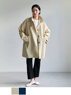 nonnative ステンカラーコート サイズ2 ベージュ 60/2コンパクトギャバ ステンカラーコート / J.PRESS LADIES S