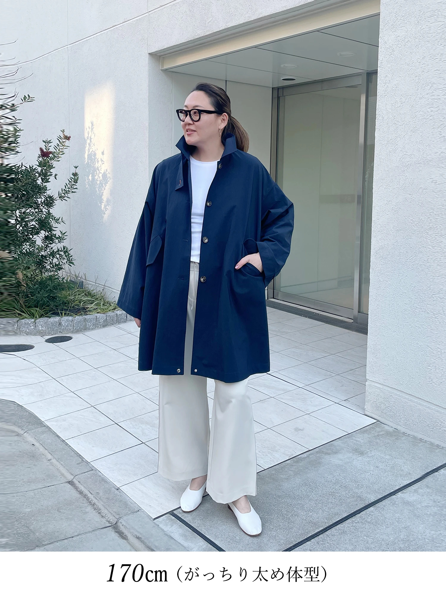 ステンカラーオーバーサイズコート / Brown&Street（ブラウンアンド