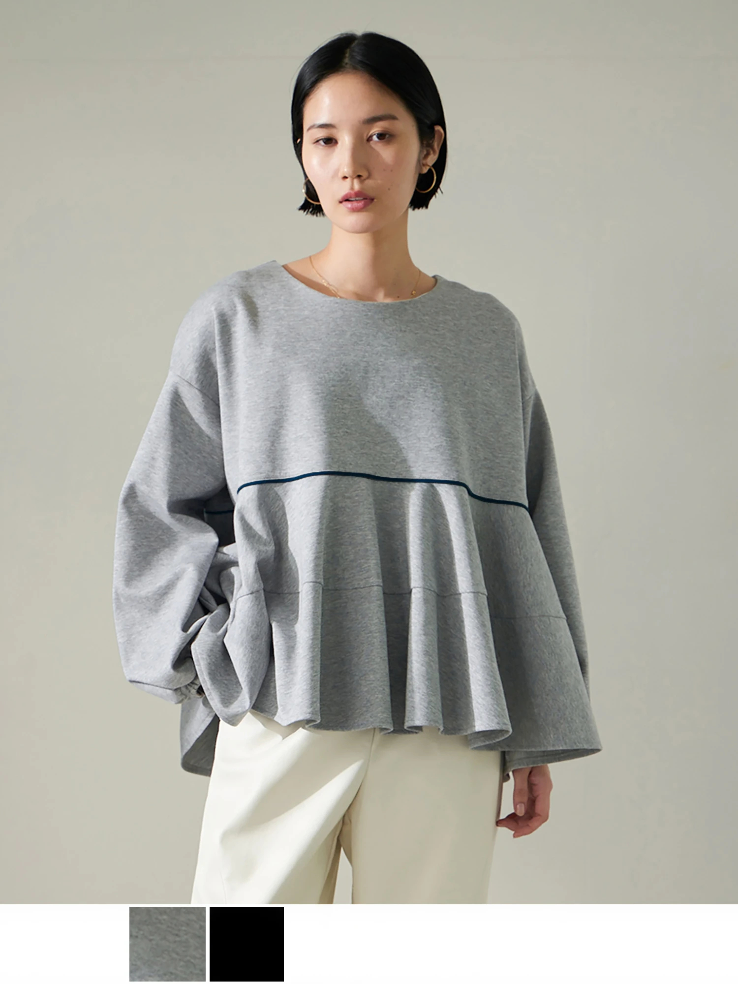 コントラストラインポンチトップス / Brown&Street（ブラウンアンド