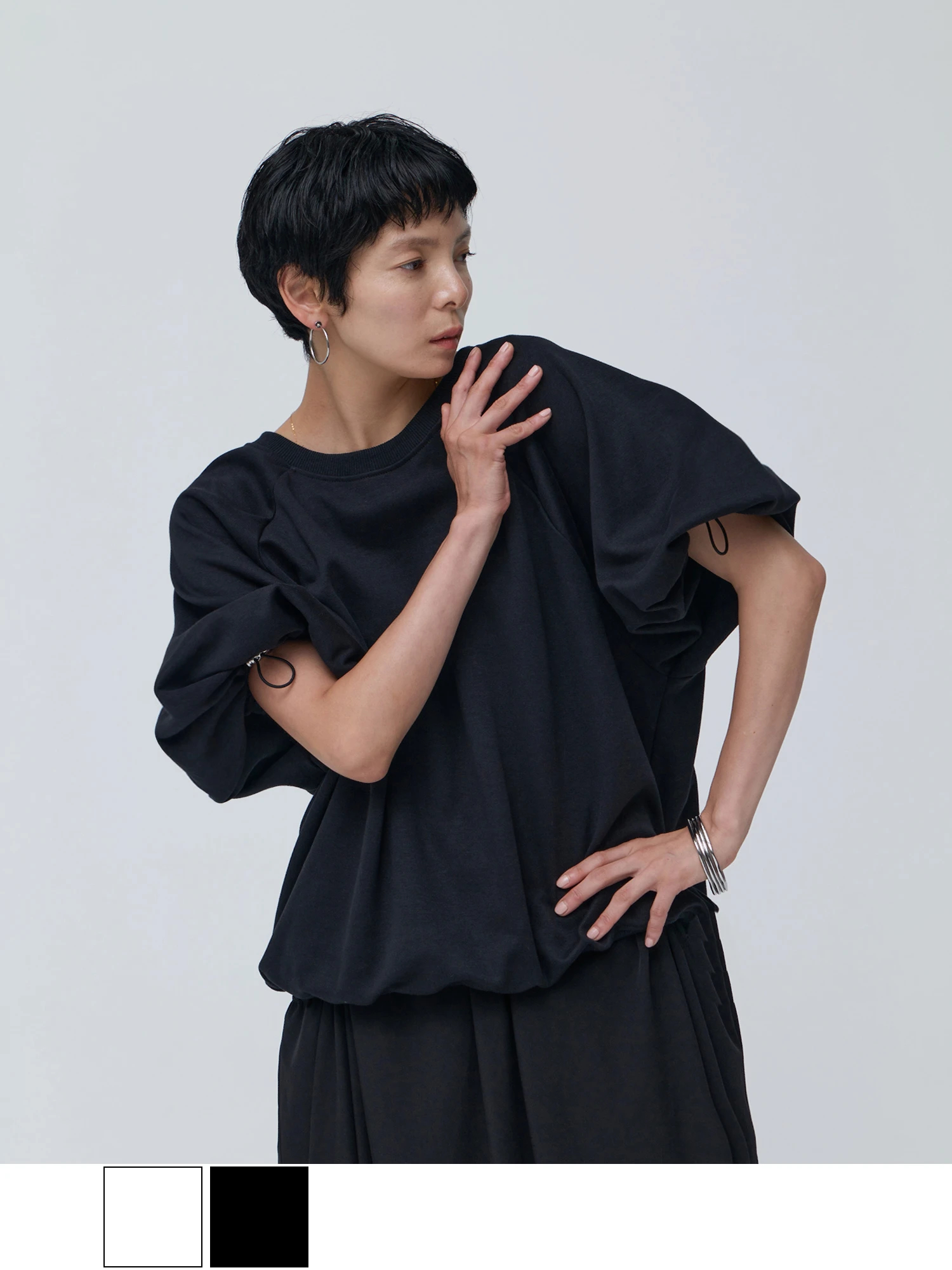 トップス nori1331 ドロストスリーブカットソー / Brown&Street（ブラウンアンド