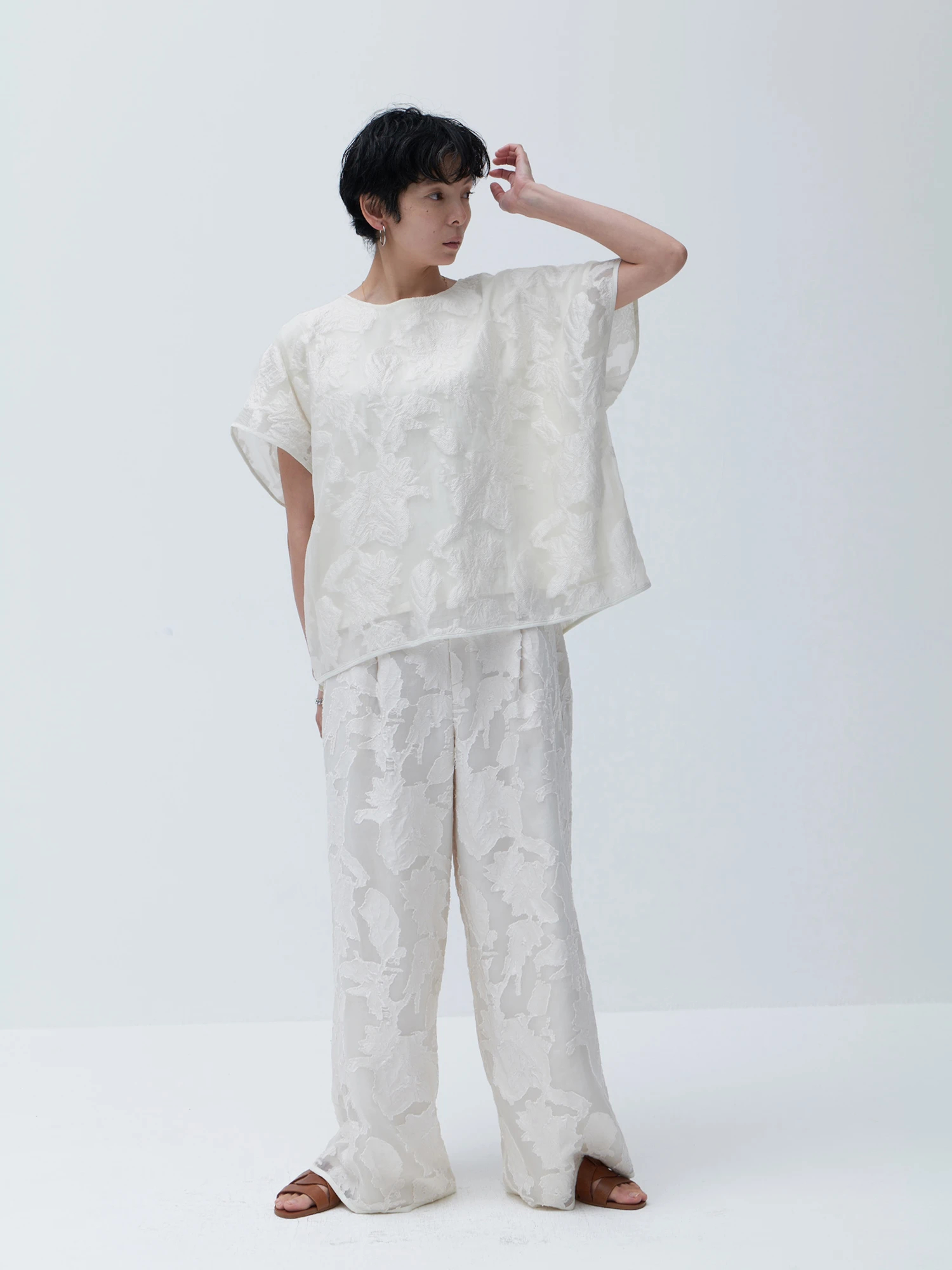 3連休限定価格♡シアートップス新品未使用 シアーレリーフトップス【セットアップ対応】 / Brown&Street
