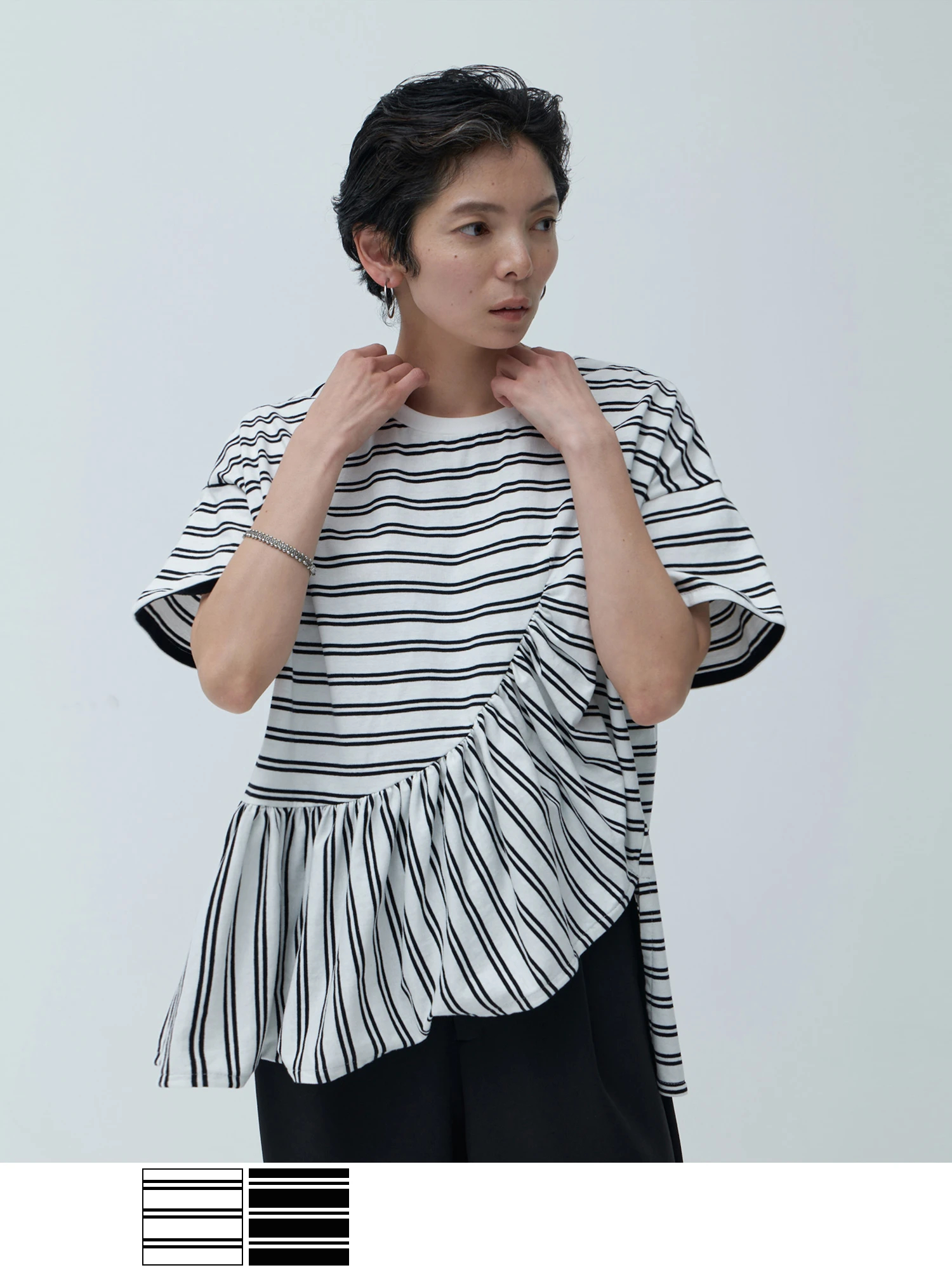 ガーリッシュ (st. Cecilia) BOMBORI ボーダーTシャツ 新品 St.cecilia