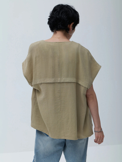 Brown&Street(ブラウンアンドストリート) |リネンライクダブルボタンベスト