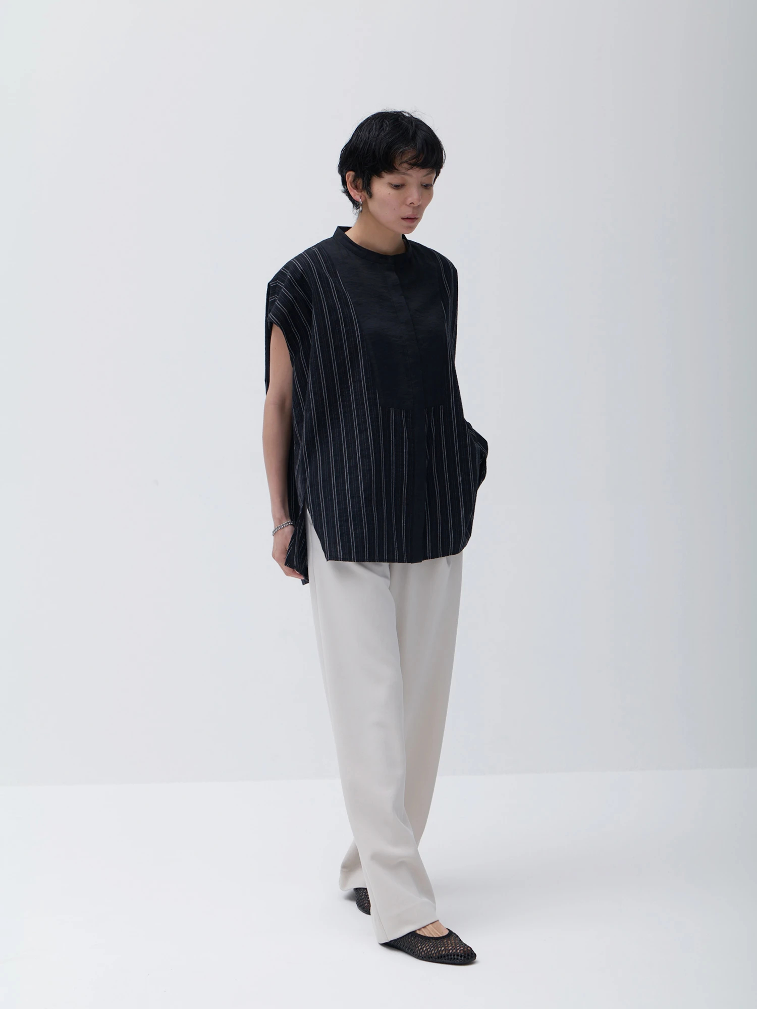 39Kith ダークグリーン ストライプ サッカーシャツ グラフィック＆ストライプ襟付きサッカーシャツ / ゲーム