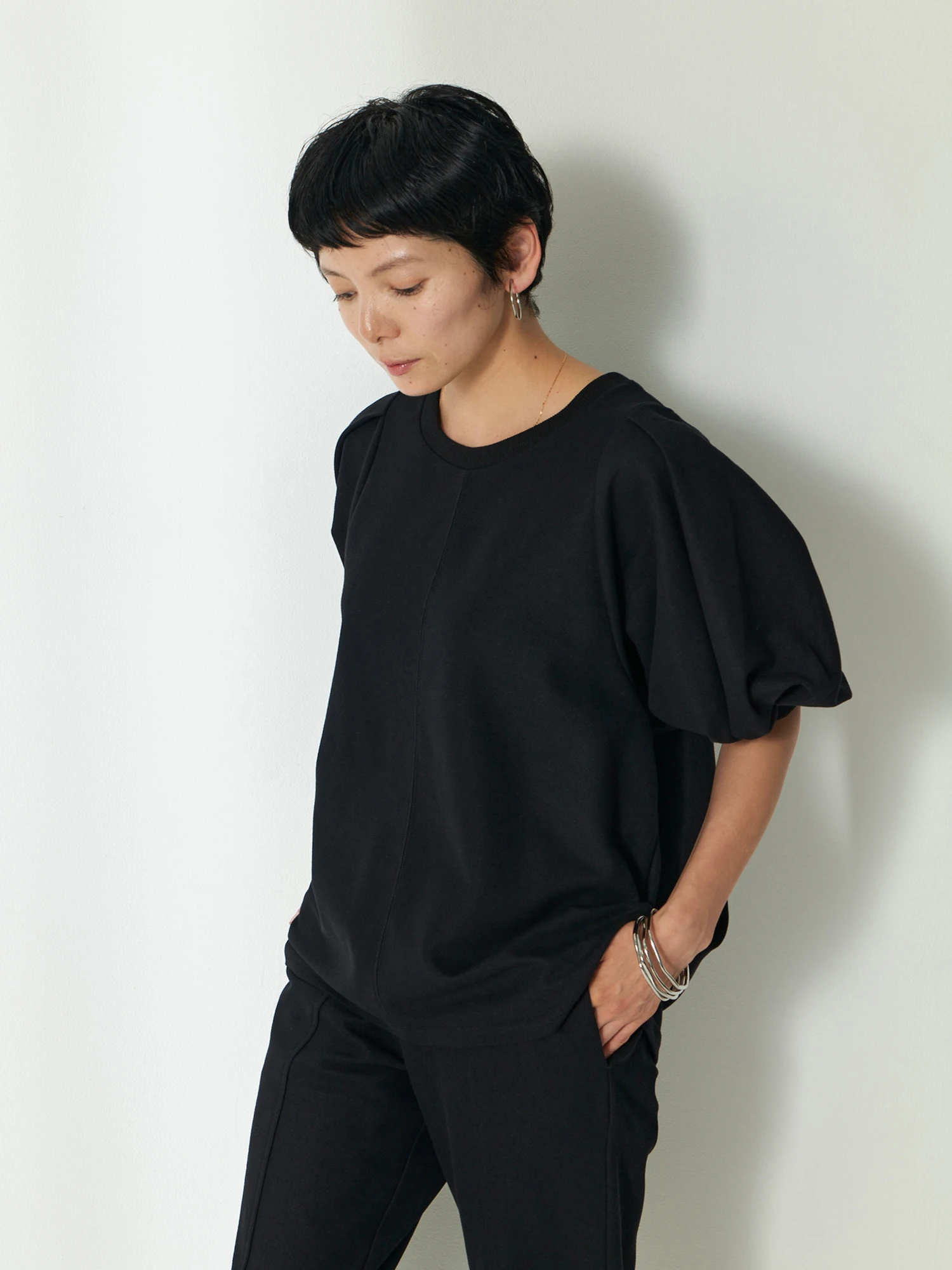 Daily Luxe】パフスリーブトップス / Brown&Street（ブラウン