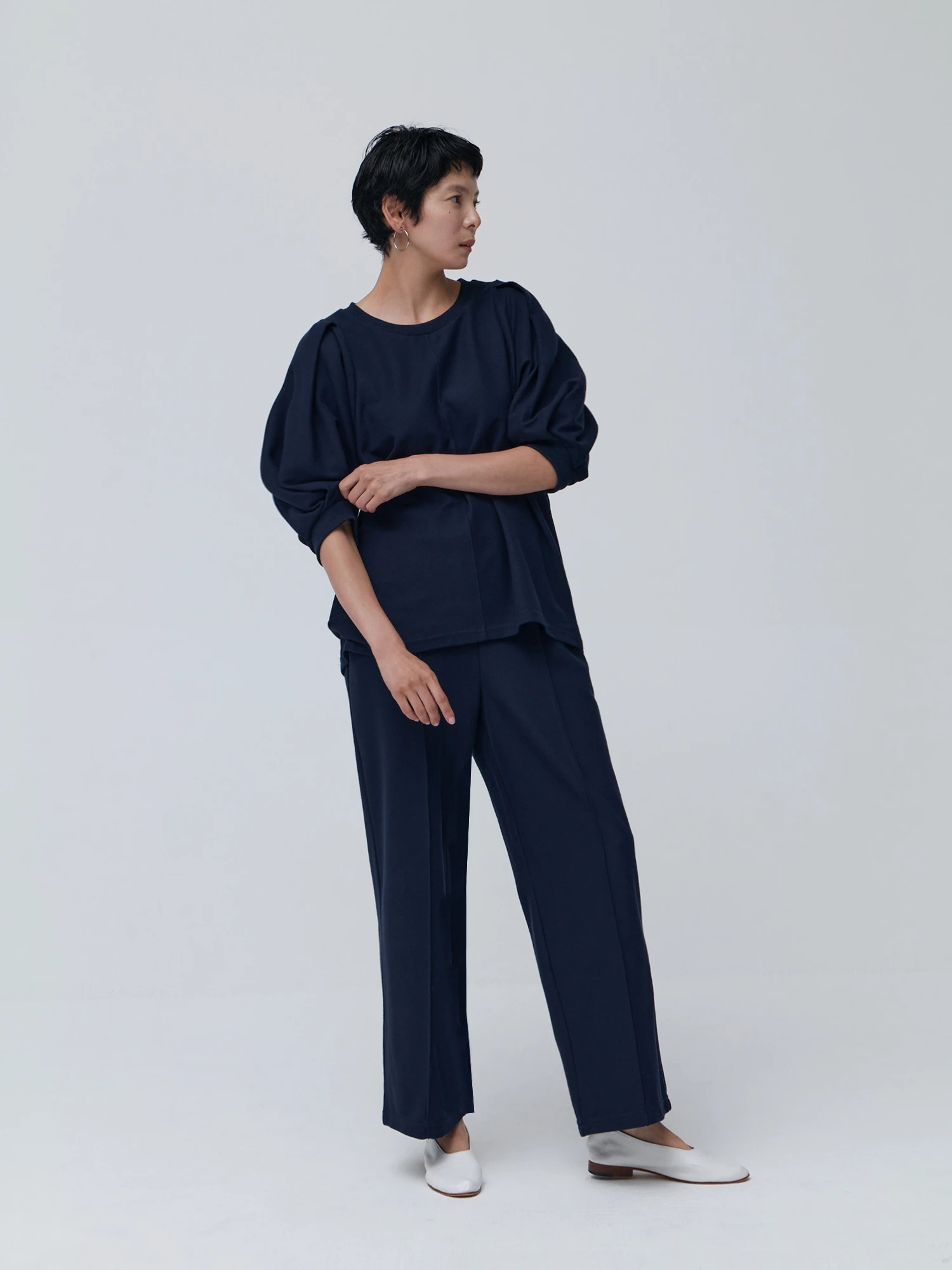 Daily Luxe】パフスリーブトップス / Brown&Street（ブラウン