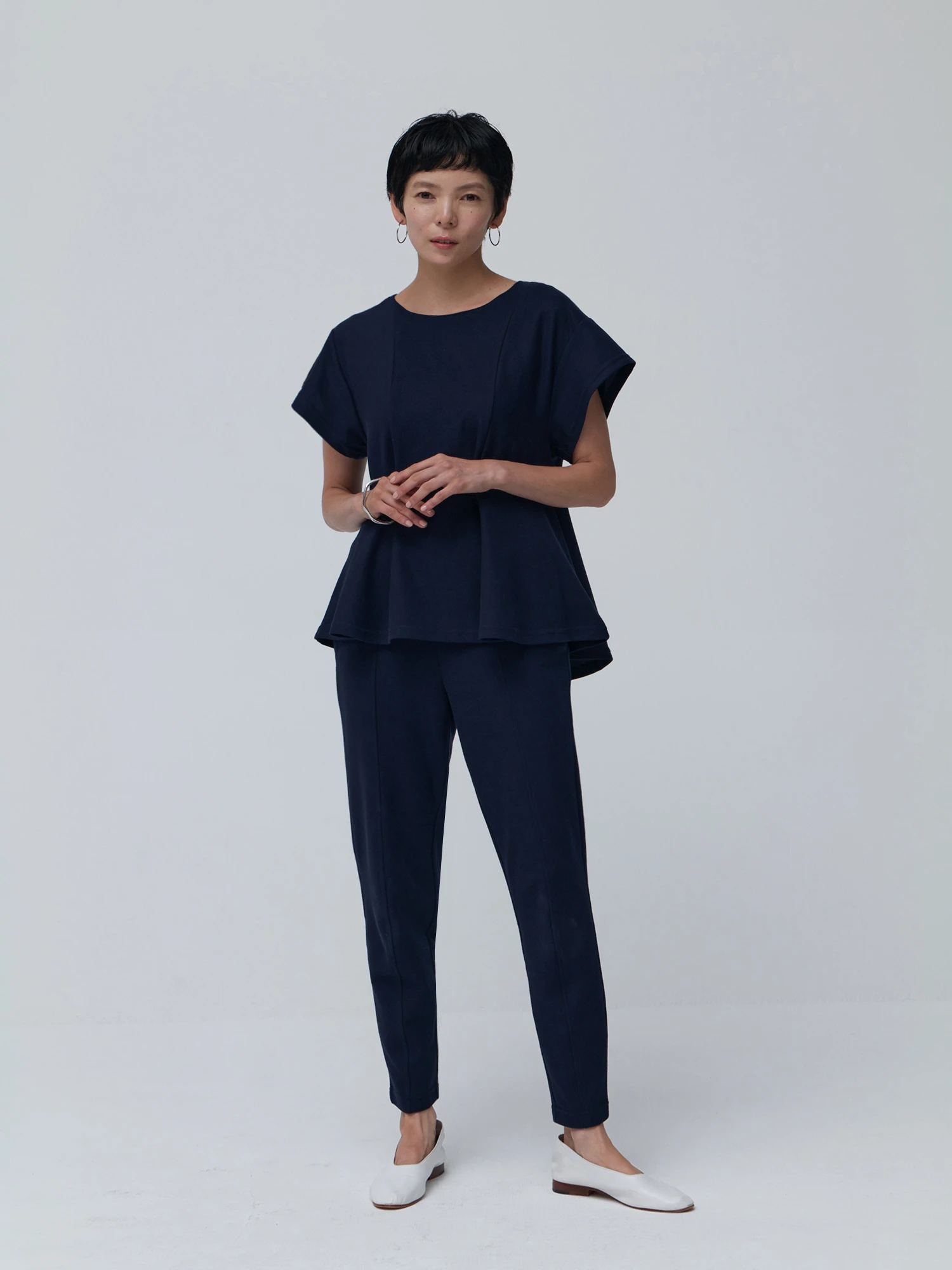 tシャツ 「Daily Luxe」ペプラムトップス レディース セール】【Daily Luxe】ペプラムトップス（Tシャツ/カットソー