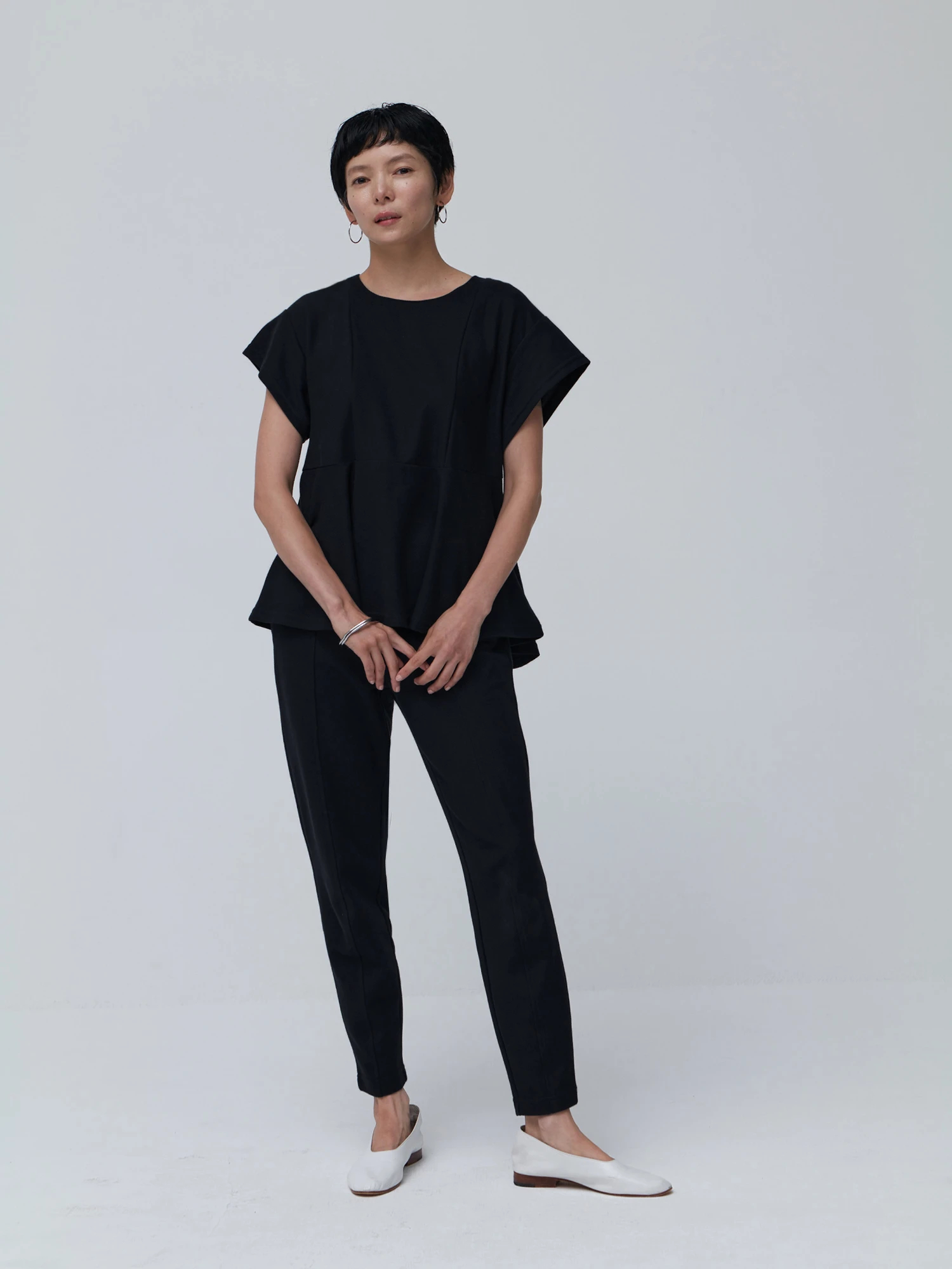 tシャツ 「Daily Luxe」ペプラムトップス レディース Daily Luxe】ペプラムトップス / Brown&Street（ブラウンアンド