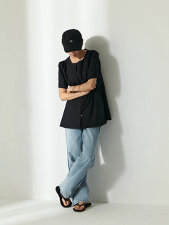Brown&Street(ブラウンアンドストリート) |リネン混ウエストライントップス