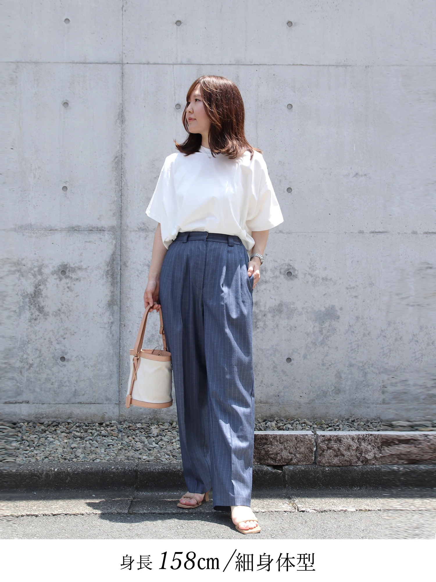 DIKTONS(ディクトンズ)デザインネックレーヨンカットソー(サイズS)(パープル) NEW素材】ネックデザインTシャツ / Brown&Street（ブラウン