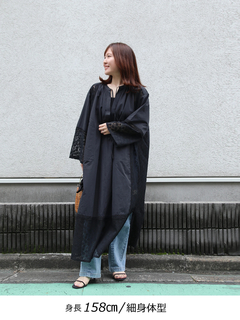 Brown&Street(ブラウンアンドストリート) |レースコンビロングワンピース