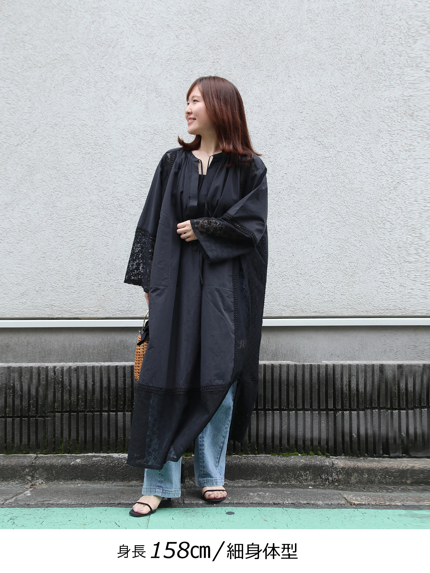 レースコンビロングワンピース / Brown&Street（ブラウンアンド