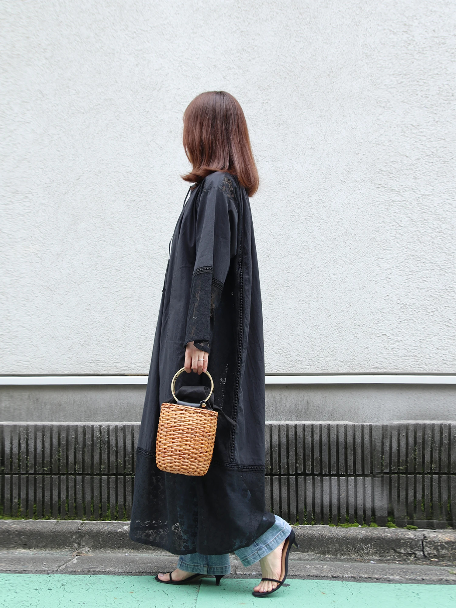 レースコンビロングワンピース / Brown&Street（ブラウンアンド