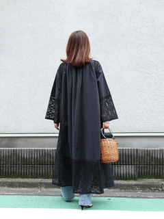 Brown&Street(ブラウンアンドストリート) |レースコンビロングワンピース
