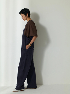 Brown&Street(ブラウンアンドストリート) |ジャガードフラワーオーバーオール