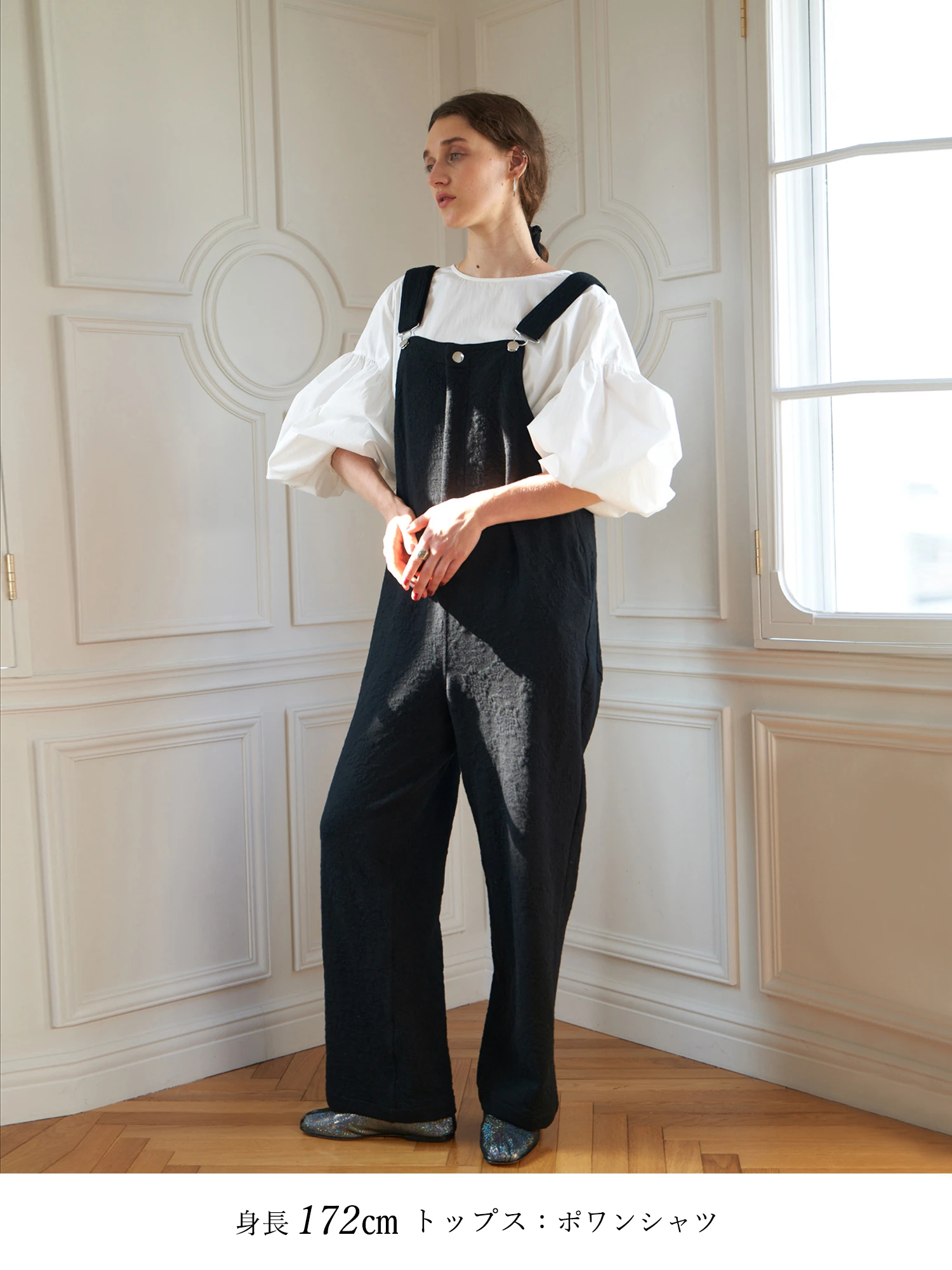 ジャガードフラワーオーバーオール / Brown&Street（ブラウン