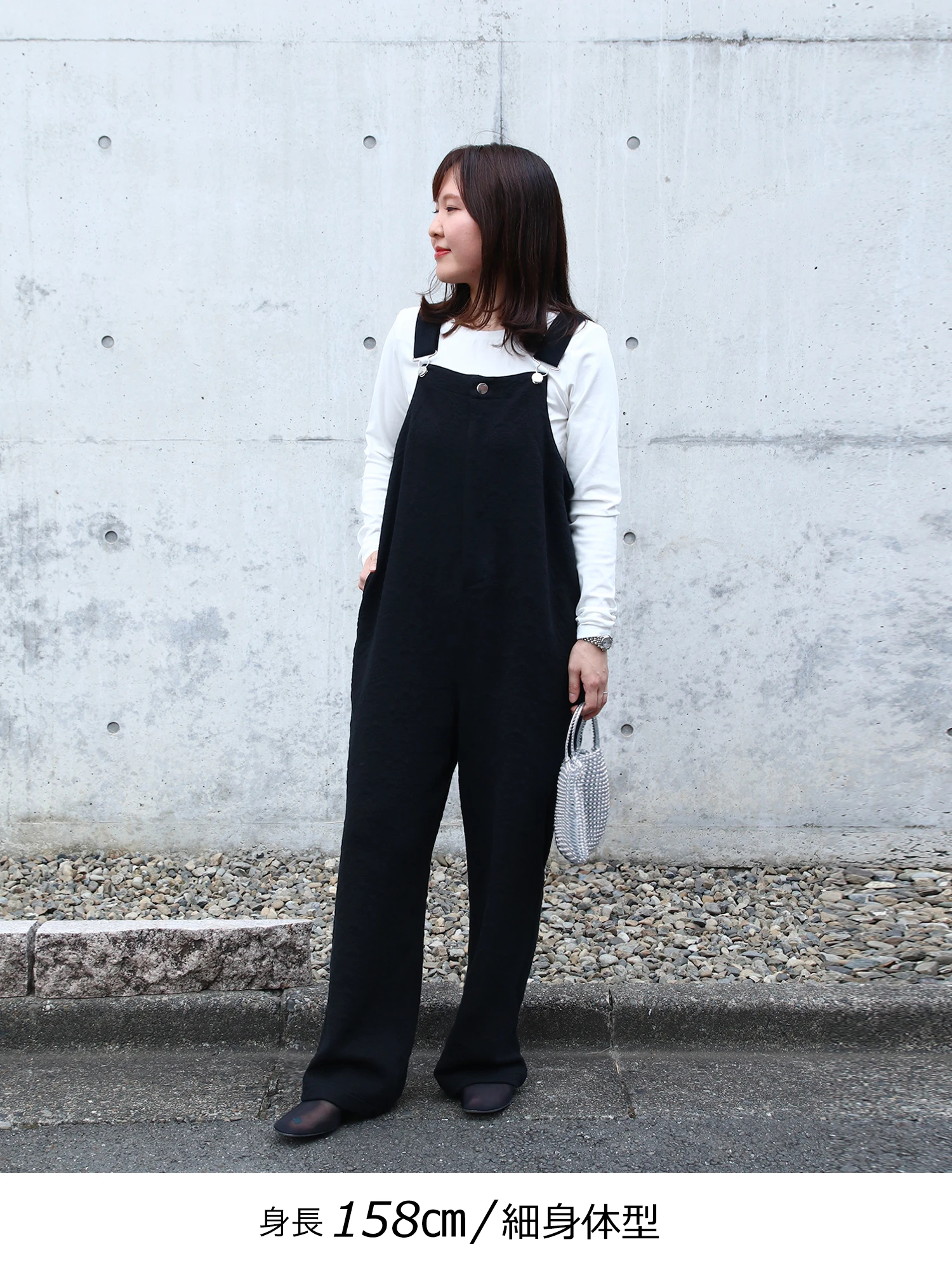 Brown and Street サロペット ジャガードフラワーオーバーオール / Brown&Street（ブラウン