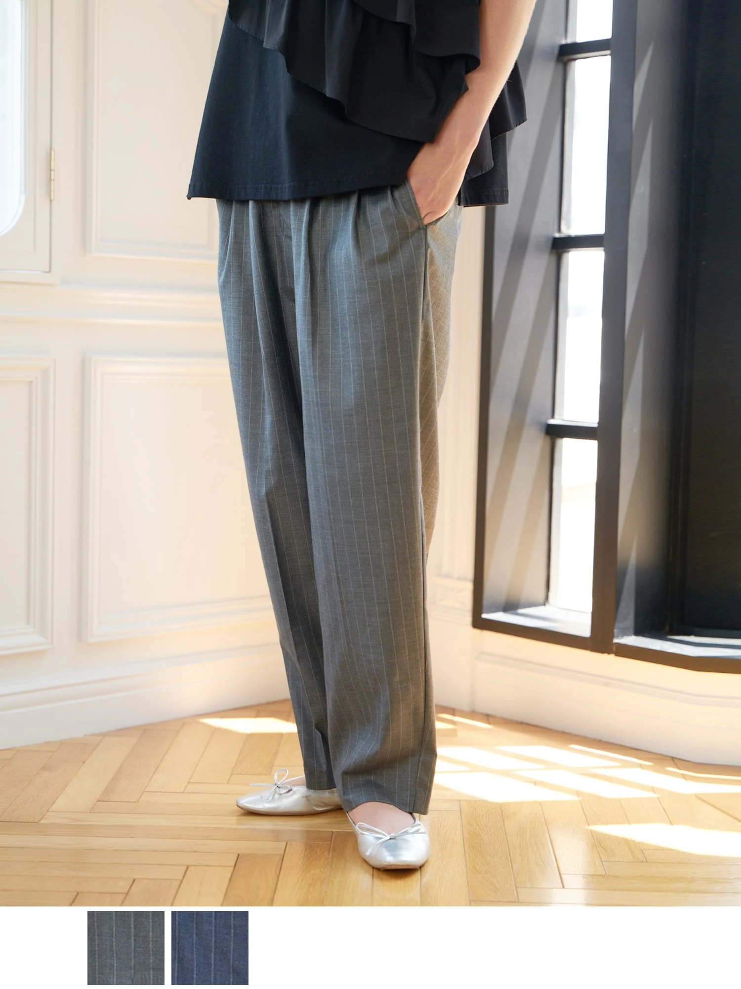 パンツ atgpn テクニカルファブリックストレッチパンツ / Col：NOTTE ネイビー