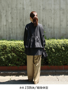 Brown&Street(ブラウンアンドストリート) |プレーンティアードシャツ