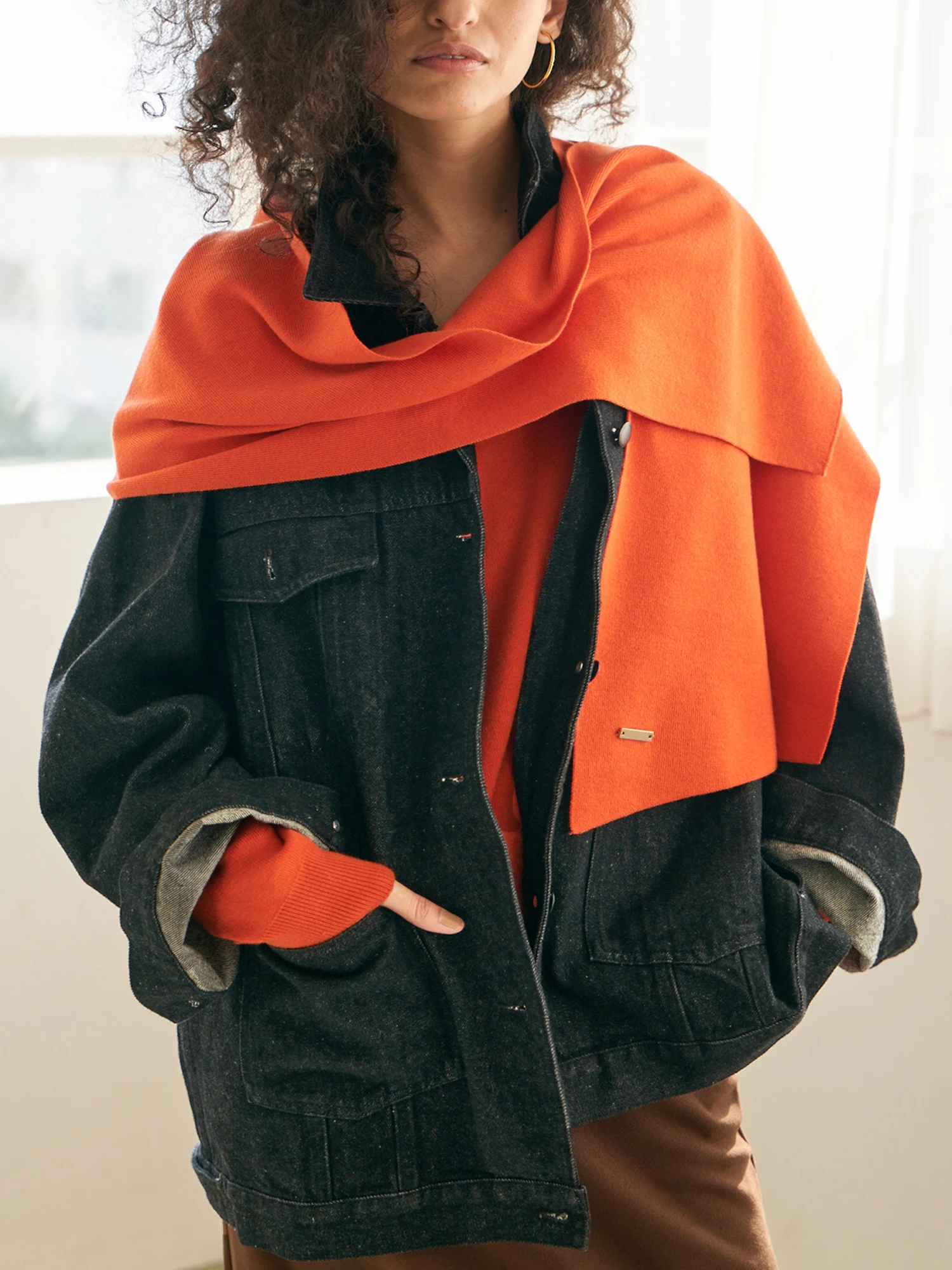 大人っぽい/体型カバー】オーバーサイズデニムジャケット