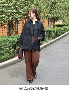 Brown&Street(ブラウンアンドストリート) |【大人っぽい/体型カバー】オーバーサイズデニムジャケット