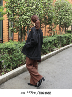 Brown&Street(ブラウンアンドストリート) |【大人っぽい/体型カバー】オーバーサイズデニムジャケット