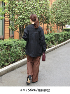 Brown&Street(ブラウンアンドストリート) |【大人っぽい/体型カバー】オーバーサイズデニムジャケット