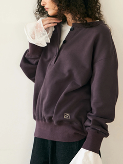 Brown&Street(ブラウンアンドストリート) |【きれいめ顔のカジュアル】ヘンリーネックスウェット