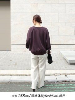 Brown&Street(ブラウンアンドストリート) |【きれいめ顔のカジュアル】ヘンリーネックスウェット